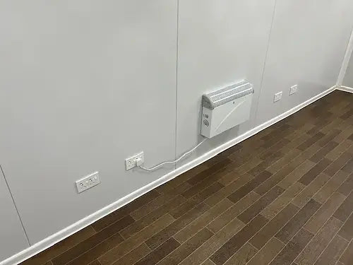 Contenedor de oficina estándar con dos ventanas