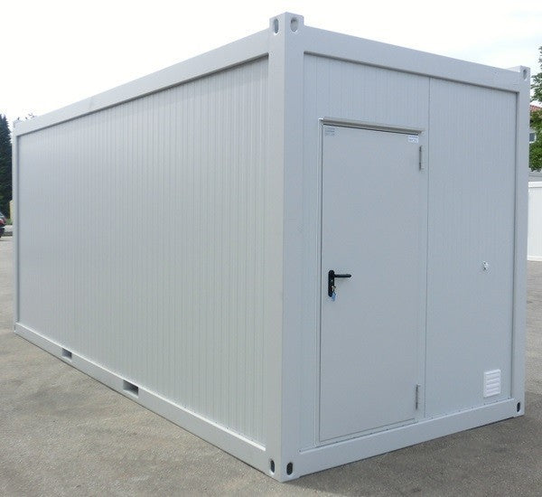 Módulo contenedor de 20 pies + 2 ventanas + 1 puerta