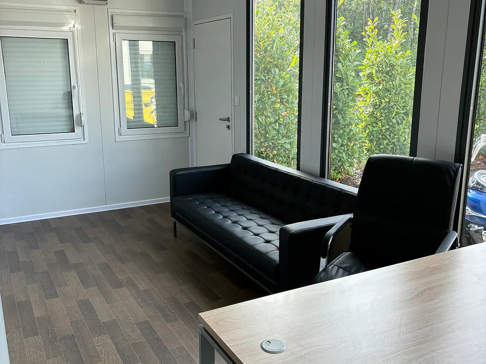 Escritorio para portátil con dos compartimentos