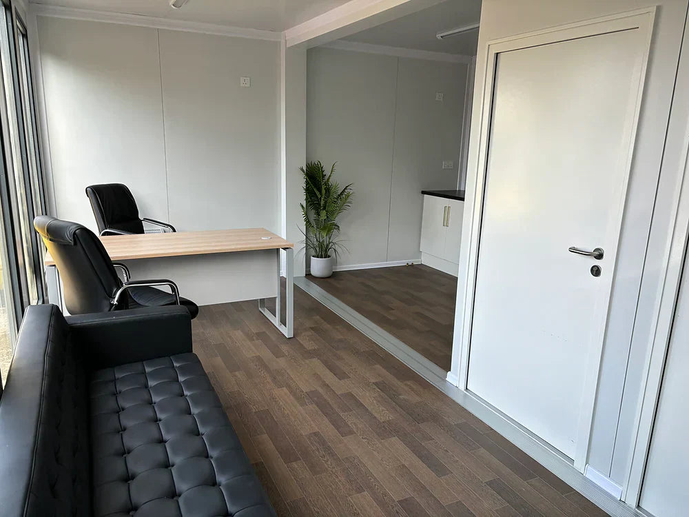 Escritorio para portátil con dos compartimentos