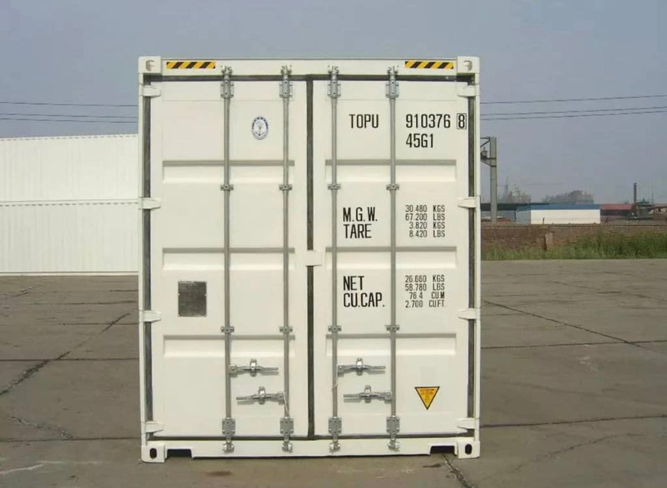 CONTENEDOR MARÍTIMO BLANCO DE 40 PIES - NUEVO