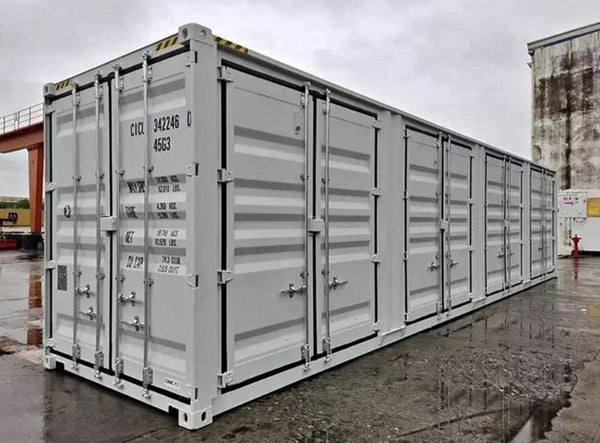 Contenedor 40 pies Alto Cubo 12m blanco con abertura lateral (IVA INCLUIDO)